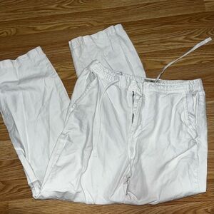 White linen Pants